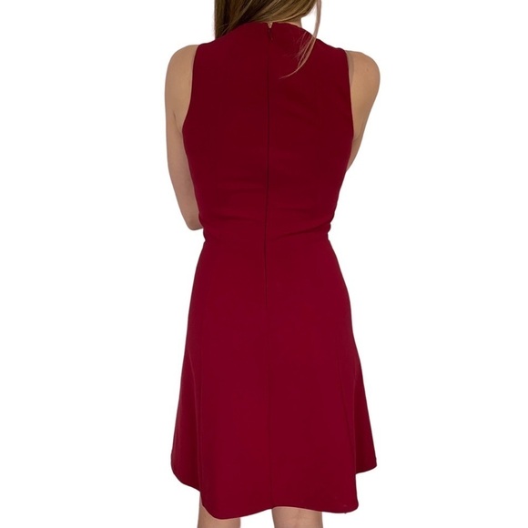 Madewell Women’s Wine Red Adore Dress with back  zip- Size 0/XS - Picture 2 of 5